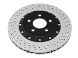 DBA 15-21 Nissan GT-R Nismo Front Left 5000 Series 2-Piece Drilled Rotor w/Black Hat