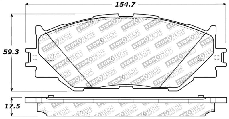 StopTech Performance 06-10 Lexus IS250 Front Brake Pads Stoptech