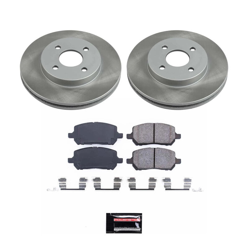 Power Stop 03-07 Saturn Ion Front Semi-Coated Rotor Kit PowerStop