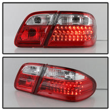 Load image into Gallery viewer, Xtune Mercedes Benz W210 E-Class 96-02 LED Tail Lights Red Clear ALT-CL-MBW210-LED-RC SPYDER