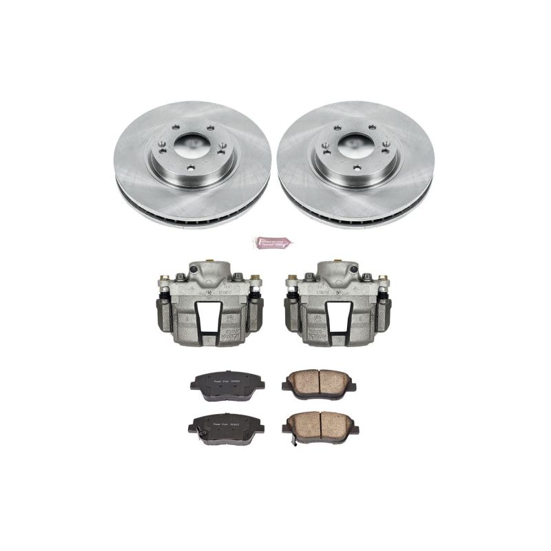 Power Stop 10-15 Hyundai Sonata Front Autospecialty Brake Kit w/Calipers PowerStop