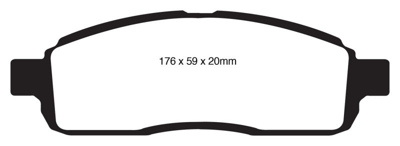 EBC YellowStuff Front Brake Pads - DP41843R EBC
