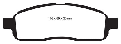 EBC YellowStuff Front Brake Pads - DP41843R EBC