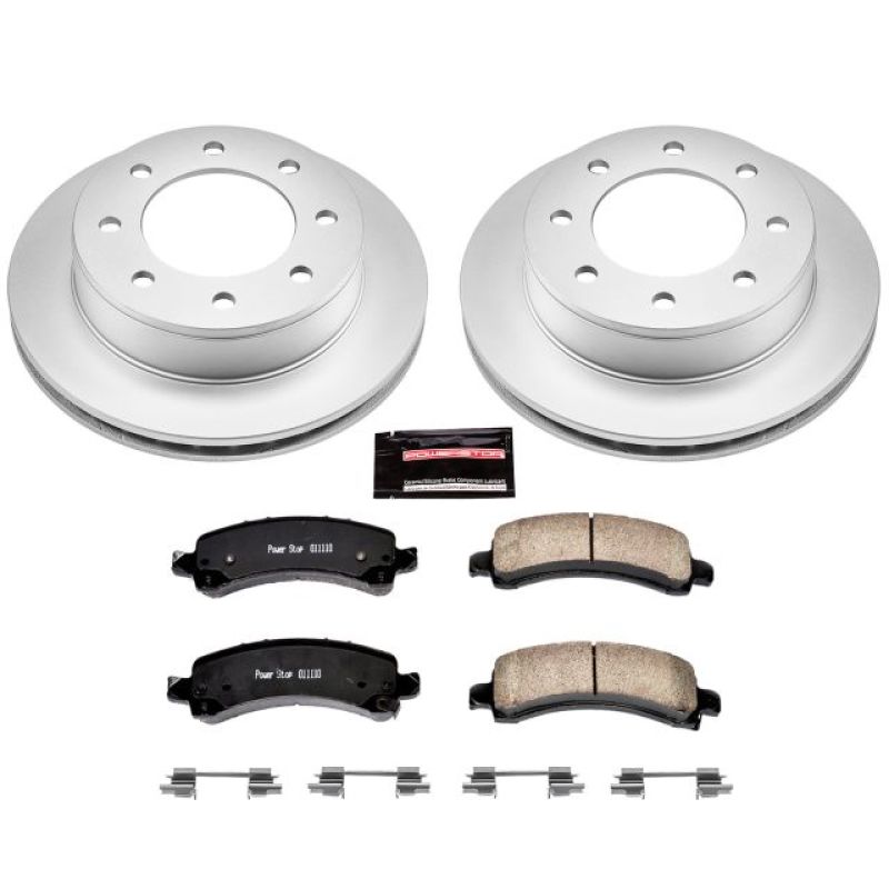 Power Stop 03-17 Chevrolet Express 2500 Rear Z17 Evolution Geomet Coated Brake Kit PowerStop