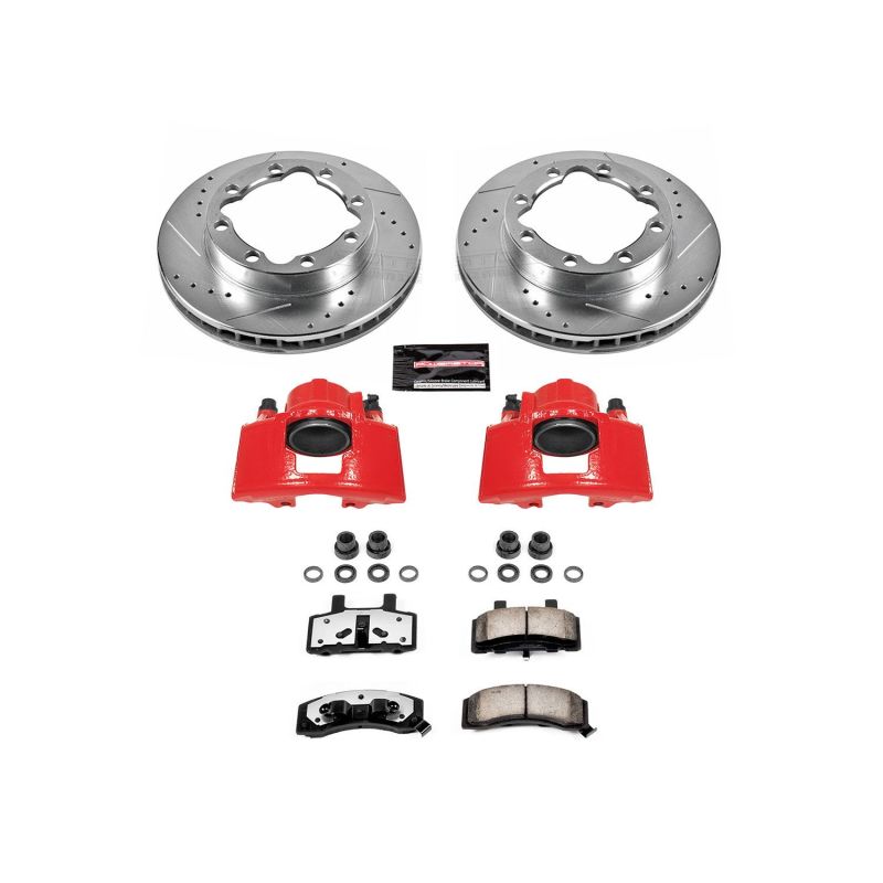 Power Stop 94-99 Chevrolet K1500 Suburban Front Z36 Truck & Tow Brake Kit w/Calipers PowerStop