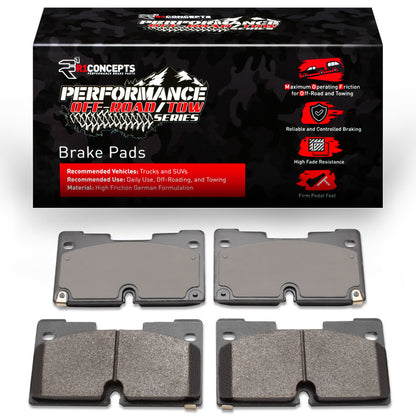 R1 19-26 GMC Sierra 1500 2WD (Excl Heavy Duty & Limited) Front Off-Road/Tow Brake Pads
