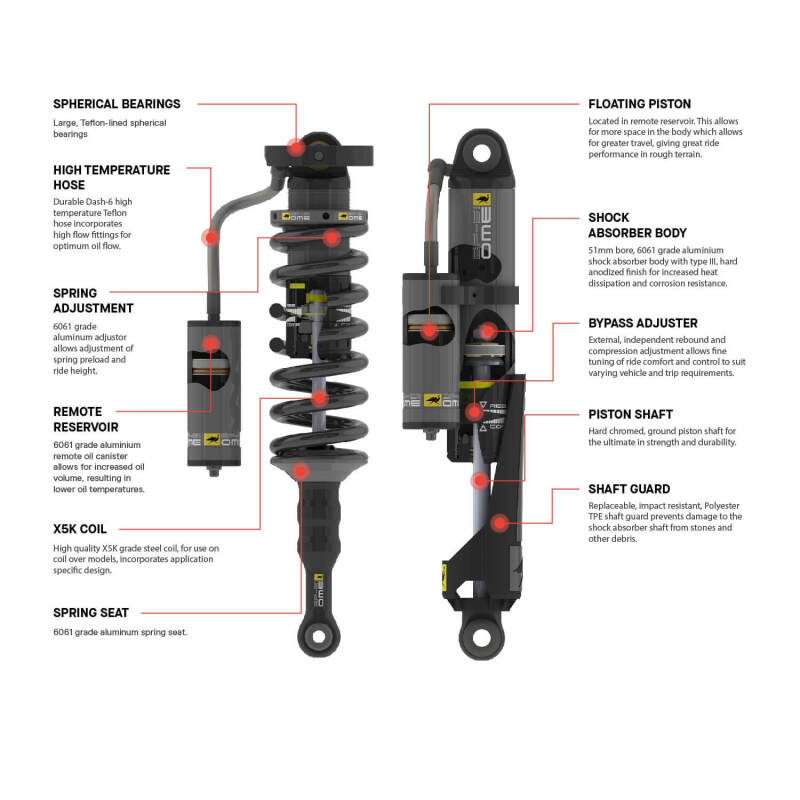 ARB OME 2024+ Toyota Tacoma Rear Shock Absorber