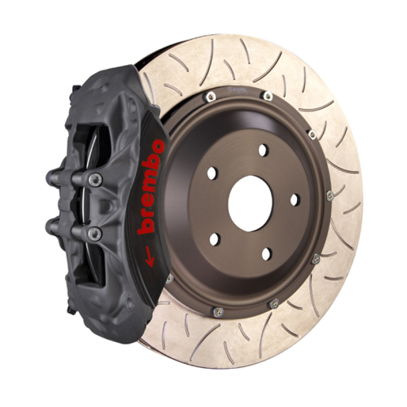 Brembo 99-05 Honda S2000 PISTA Front BBK 355x32x53a T3L 2pc Rotor Slotted - Clear HA Brembo