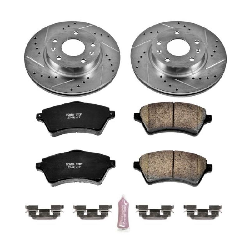 Power Stop 02-05 Land Rover Freelander Front Z23 Evolution Sport Brake Kit PowerStop