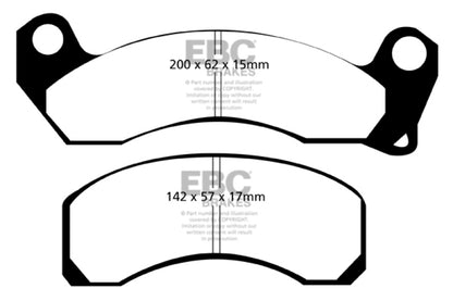 EBC RedStuff Front Brake Pads - DP31163C EBC