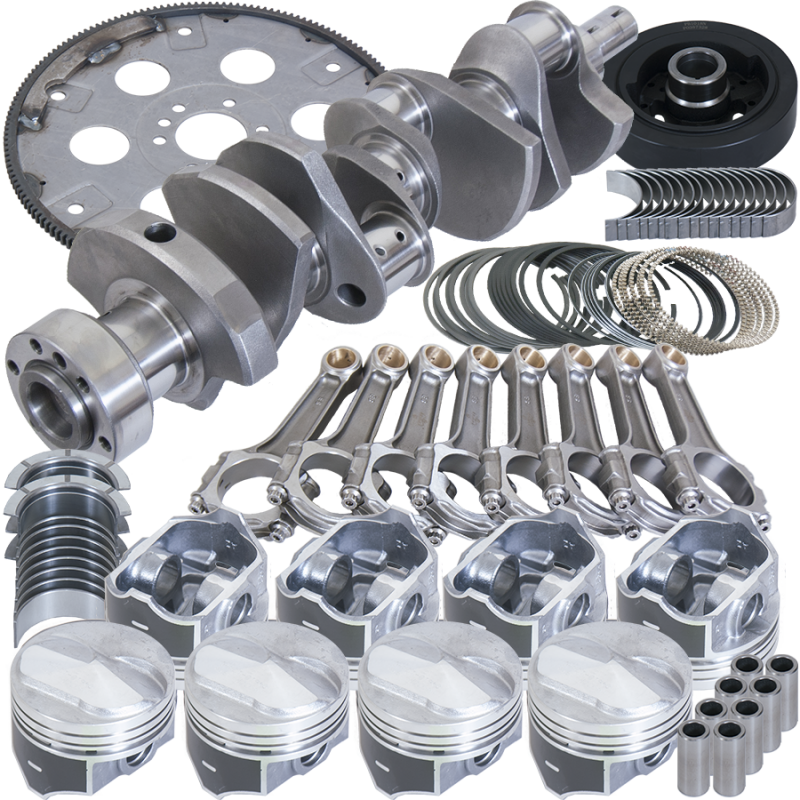 Eagle Chevy 454 1Pc 4.000in Crank 6.135in I-Beam Rods 4.310in Pistons 168 Tooth FP Balanced Assembly