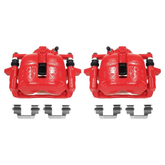 Power Stop 07-16 Mini Cooper Front Red Calipers w/Brackets - Pair PowerStop