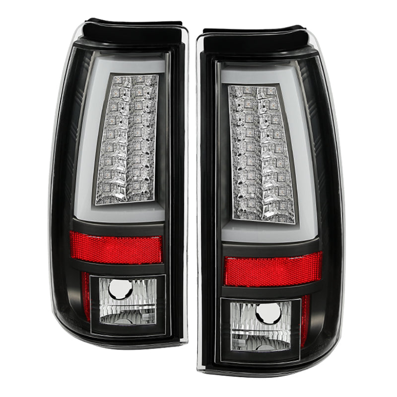 Spyder Chevy Silverado 1500/2500 03-06 Version 2 LED Tail Lights - Black ALT-YD-CS03V2-LED-BK SPYDER