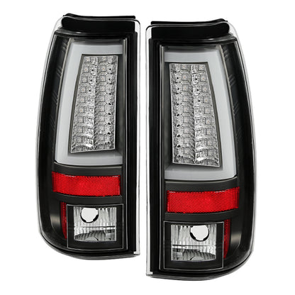 Spyder Chevy Silverado 1500/2500 03-06 Version 2 LED Tail Lights - Black ALT-YD-CS03V2-LED-BK SPYDER
