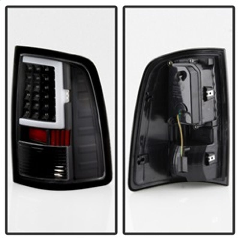 xTune 13-18 Dodge Ram 1500 LED Tail Lights - Black (ALT-ON-DRAM13V2-LBLED-BK) SPYDER