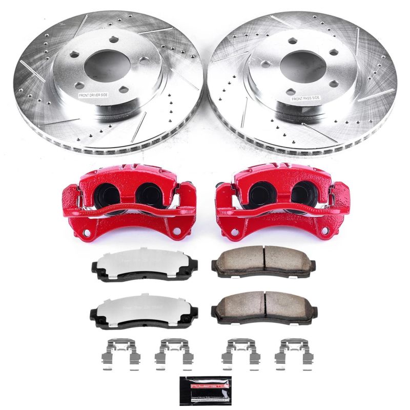 Power Stop 05-06 Chevrolet Equinox Front Z36 Truck & Tow Brake Kit w/Calipers PowerStop