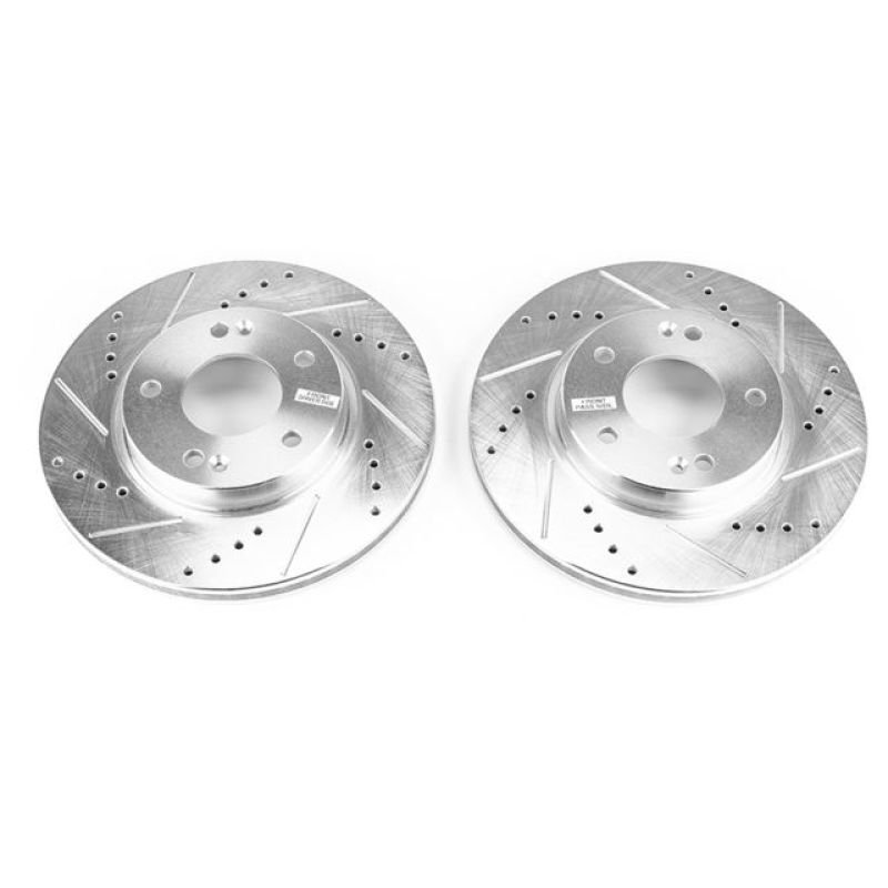 Power Stop 17-19 Hyundai Ioniq Front Evolution Drilled & Slotted Rotors - Pair PowerStop
