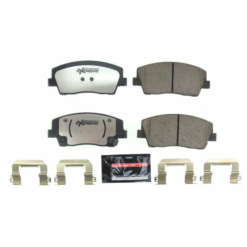 Power Stop 2019 Genesis G70 Front Z26 Extreme Street Brake Pads w/Hardware PowerStop