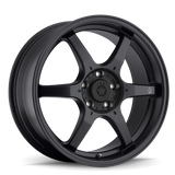 Konig Backbone 17x7.5 4x100 ET45 Matte Black Milling Logo on Spoke