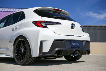 Remark 2023+ Toyota GR Corolla Elite Spec Cat-Back Exhaust w/ Outer Polished & Center Burned TI Tips Remark