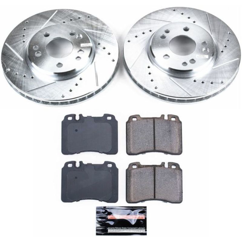 Power Stop 90-93 Mercedes-Benz 300SL Front Z23 Evolution Sport Brake Kit PowerStop