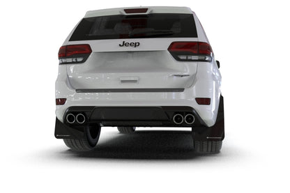 Rally Armor 18-22 Jeep Grand Cherokee SRT Trackhawk Black UR Mud Flap - Red Logo