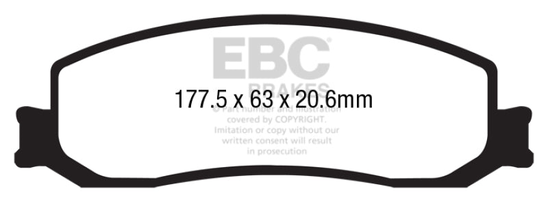 EBC YellowStuff Front Brake Pads - DP43001R