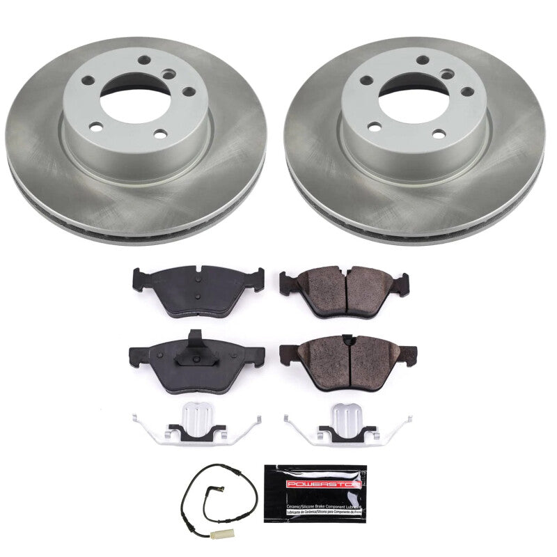 Power Stop 2006 BMW 325i Front Semi-Coated Rotor Kit PowerStop