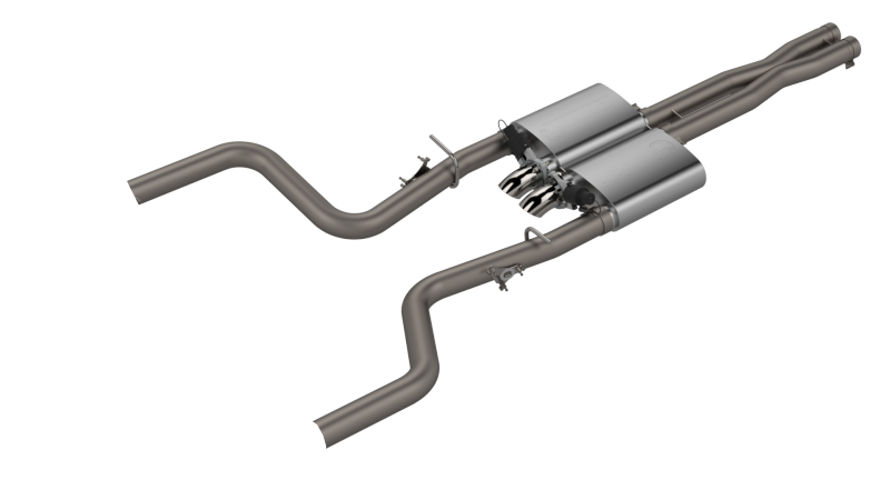 QTP 15-18 Dodge Challenger 5.7L 304SS Screamer Cat-Back Exhaust w/3in Tips QTP