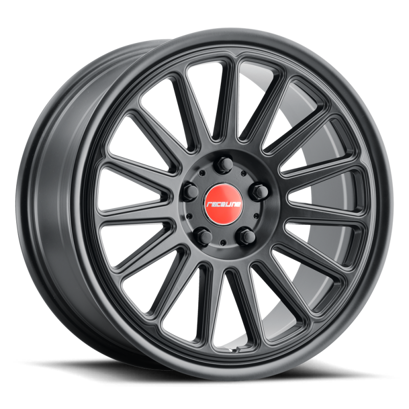 Raceline 315B Grip 18x8.5in / 5x114.3 BP / 45mm Offset / 72.6mm Bore - Satin Black Wheel