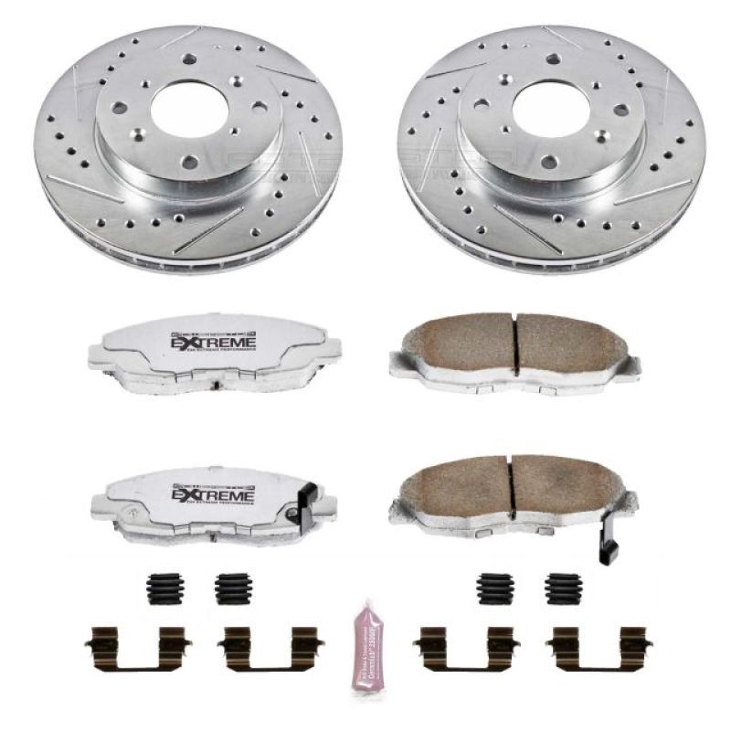 Power Stop 98-99 Acura CL Front Z26 Street Warrior Brake Kit PowerStop
