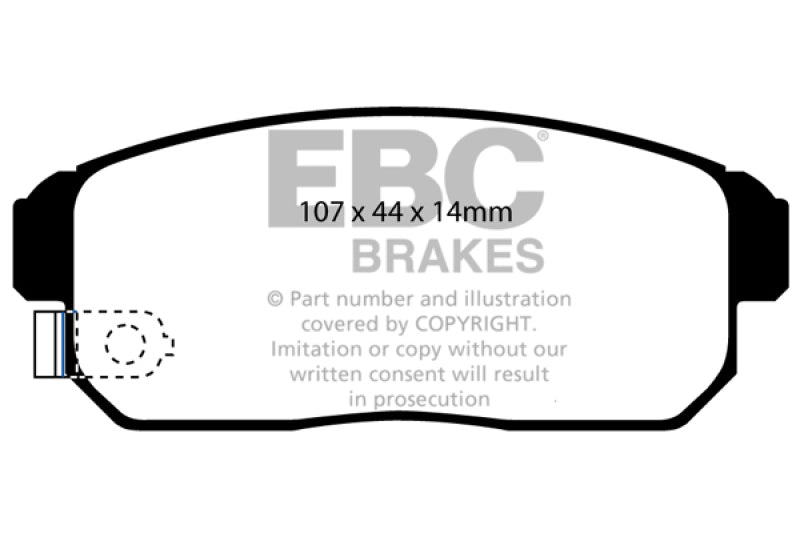 EBC RedStuff Rear Brake Pads - DP31691C EBC