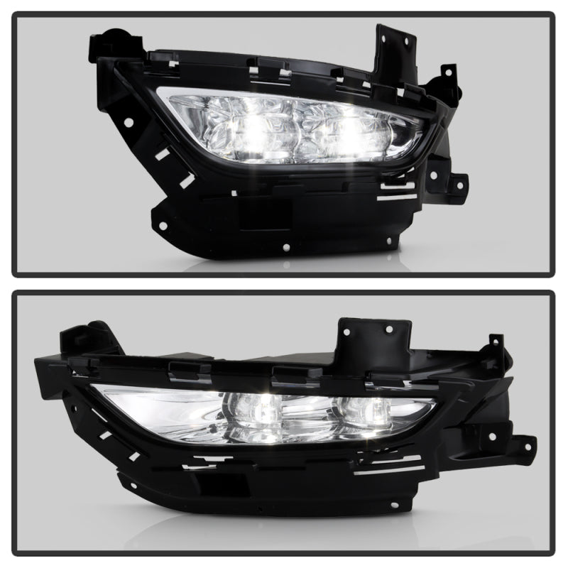 Spyder Chrysler 200 2015-2016 OEM Style Full LED Fog Lights W/Universal Switch- Clear SPYDER