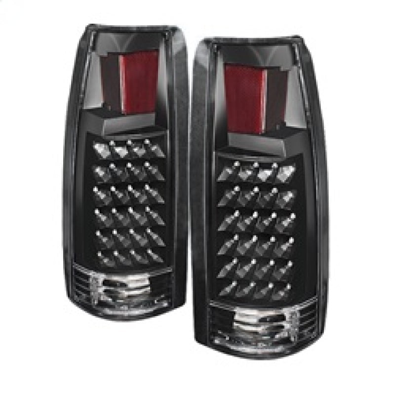 Xtune Yukon Denali 99-00 LED Tail Lights Black ALT-JH-CCK88-LED-BK SPYDER