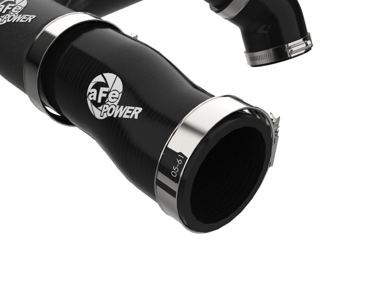 aFe BladeRunner 2-1/2 IN Aluminum Hot Charge Pipe Black - 46-20778-B