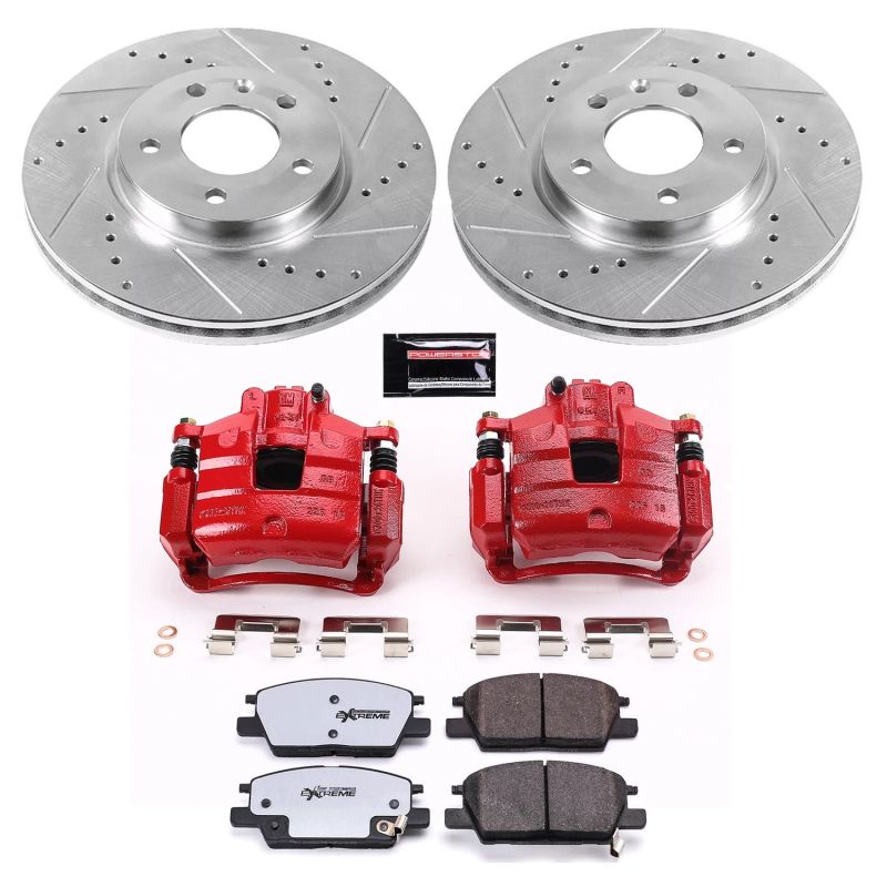 Power Stop 18-19 Buick LaCrosse Front Z36 Truck & Tow Brake Kit w/Calipers PowerStop