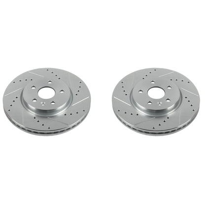 Power Stop 13-16 Chevrolet Trax Front Evolution Drilled & Slotted Rotors - Pair PowerStop