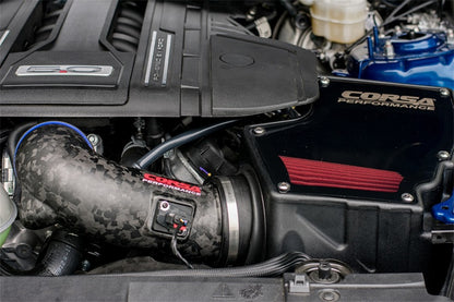 Corsa Black, Forged Carbon Fiber / Plastic Closed Box Air Intake | 2018-2023 Ford Mustang GT 5.0L V8 CORSA Performance