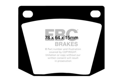 EBC YellowStuff Front Brake Pads - DP4169R EBC