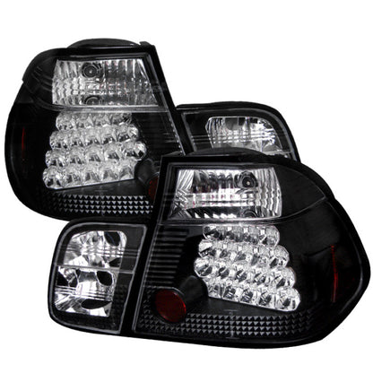 Spyder BMW E46 3-Series 99-01 4Dr LED Tail Lights Black ALT-YD-BE4699-4D-LED-BK SPYDER
