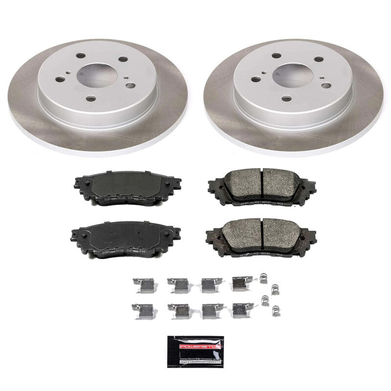 Power Stop 2018 Toyota C-HR Rear Semi-Coated Rotor Kit PowerStop