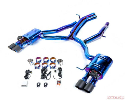 VR Performance Audi B9 RS4 Titanium Valvetronic Exhaust System With Carbon Fiber Tips Vivid Racing