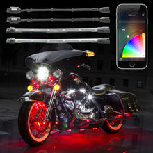 Load image into Gallery viewer, XK Glow Strip Million Color XKCHROME Smartphone App ATV/Motorcycle LED Light Kit 6xPod + 2x10In