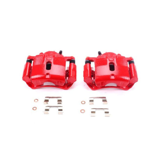 Power Stop 03-08 Honda Pilot Front Red Calipers w/Brackets - Pair PowerStop