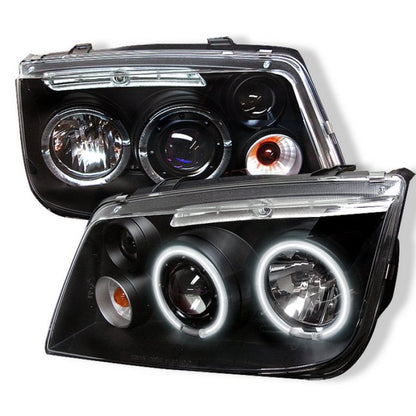 Spyder Volkswagen Jetta 99-05 Projector Headlights CCFL Halo Blk PRO-YD-VJ99-CCFL-BK SPYDER