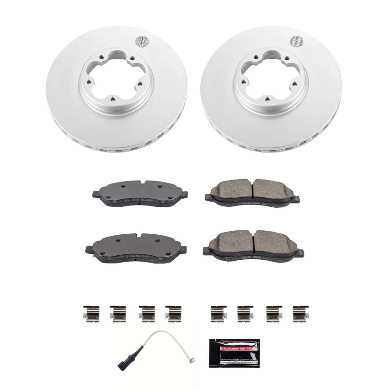 Power Stop 22-23 Ford Transit-350 Front and Rear Z17 Coated Brake Kit