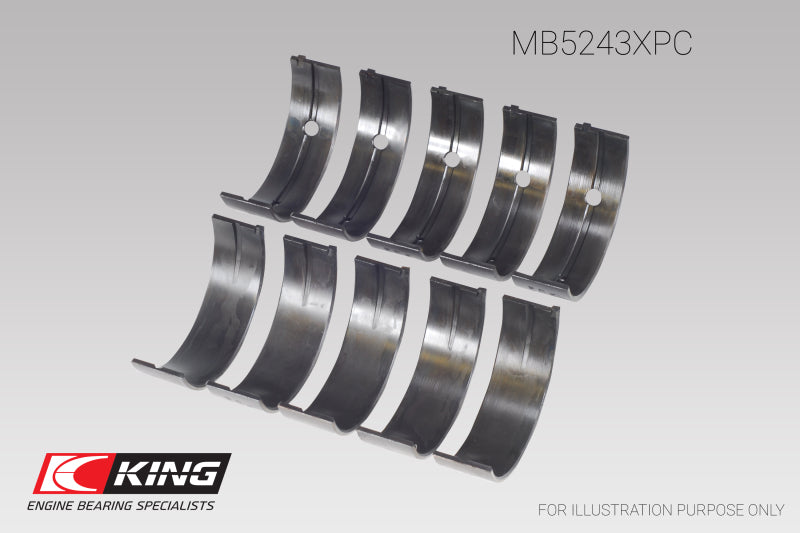King Nissan SR20DE/DET (2.0L) (Size STD) Performance Coated Main Bearing Set King Engine Bearings