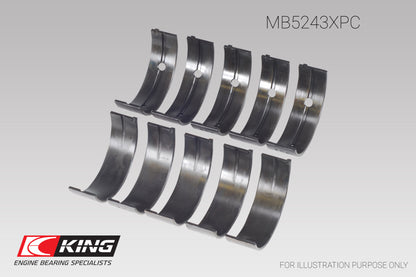 King Nissan SR20DE/DET (2.0L) (Size STD) Performance Coated Main Bearing Set King Engine Bearings