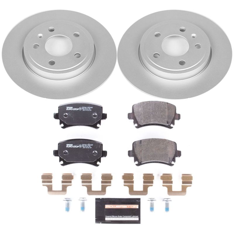 Power Stop 05-09 Audi A4 Rear Euro-Stop Brake Kit PowerStop