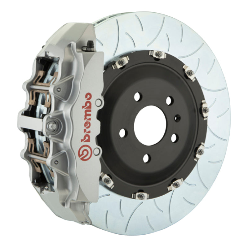 Brembo 08-14 Challenger SRT-8 Fr GT BBK 6Pis Cast 380x34 2pc Rotor Slotted Type3-Silver Brembo